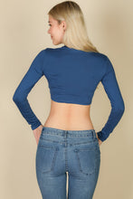 Load image into Gallery viewer, Crew Neck Long Sleeve Cropped Top (CAPELLA)