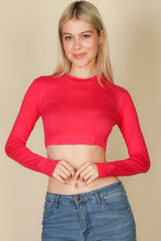 Load image into Gallery viewer, Crew Neck Long Sleeve Cropped Top (CAPELLA)