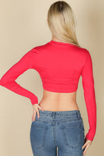 Load image into Gallery viewer, Crew Neck Long Sleeve Cropped Top (CAPELLA)