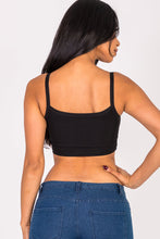 Load image into Gallery viewer, Ribbed Knit Cami Crop Top (CAPELLA)