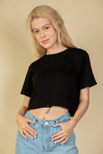 Load image into Gallery viewer, French Terry Toggle Drawstring Crop Top (CAPELLA)