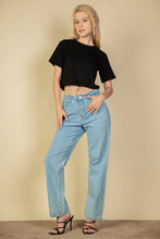 Load image into Gallery viewer, French Terry Toggle Drawstring Crop Top (CAPELLA)