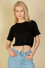 Load image into Gallery viewer, French Terry Toggle Drawstring Crop Top (CAPELLA)