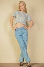 Load image into Gallery viewer, French Terry Toggle Drawstring Crop Top (CAPELLA)