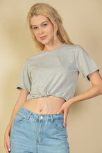 Load image into Gallery viewer, French Terry Toggle Drawstring Crop Top (CAPELLA)