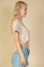 Load image into Gallery viewer, French Terry Toggle Drawstring Crop Top (CAPELLA)