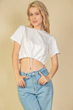 Load image into Gallery viewer, French Terry Toggle Drawstring Crop Top (CAPELLA)