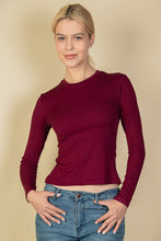 Load image into Gallery viewer, Ribbed Round Neck Long Sleeve Top (CAPELLA)