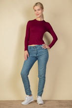 Load image into Gallery viewer, Ribbed Round Neck Long Sleeve Top (CAPELLA)