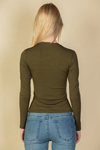 Load image into Gallery viewer, Ribbed Round Neck Long Sleeve Top (CAPELLA)