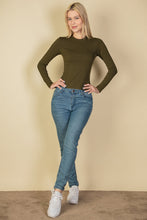 Load image into Gallery viewer, Ribbed Round Neck Long Sleeve Top (CAPELLA)