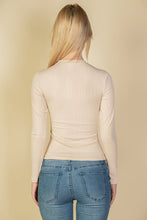 Load image into Gallery viewer, Ribbed Round Neck Long Sleeve Top (CAPELLA)