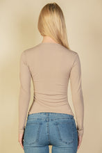 Load image into Gallery viewer, Ribbed Round Neck Long Sleeve Top (CAPELLA)