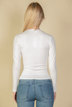 Load image into Gallery viewer, Ribbed Round Neck Long Sleeve Top (CAPELLA)