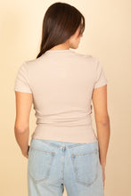 Load image into Gallery viewer, Ribbed Round Neck Short Sleeve Top (CAPELLA)
