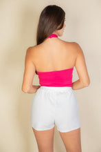 Load image into Gallery viewer, Ribbed Halter Neck Backless Top (CAPELLA)