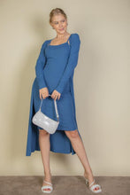 Load image into Gallery viewer, Ribbed Cardigan &amp; Cami Midi Bodycon Dress (CAPELLA)