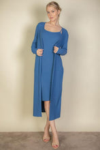 Load image into Gallery viewer, Ribbed Cardigan &amp; Cami Midi Bodycon Dress (CAPELLA)