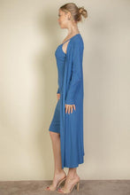 Load image into Gallery viewer, Ribbed Cardigan &amp; Cami Midi Bodycon Dress (CAPELLA)