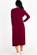 Load image into Gallery viewer, Ribbed Cardigan &amp; Cami Midi Bodycon Dress (CAPELLA)