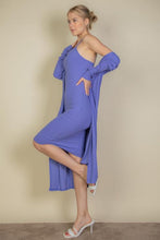 Load image into Gallery viewer, Ribbed Cardigan &amp; Cami Midi Bodycon Dress (CAPELLA)
