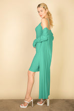 Load image into Gallery viewer, Ribbed Cardigan &amp; Cami Midi Bodycon Dress (CAPELLA)