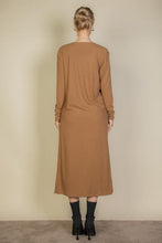 Load image into Gallery viewer, Ribbed Cardigan &amp; Cami Midi Bodycon Dress (CAPELLA)