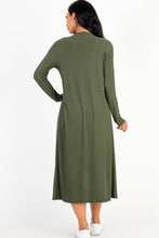 Load image into Gallery viewer, Ribbed Cardigan &amp; Cami Midi Bodycon Dress (CAPELLA)