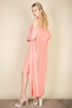 Load image into Gallery viewer, Ribbed Cardigan &amp; Cami Midi Bodycon Dress (CAPELLA)