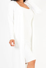 Load image into Gallery viewer, Ribbed Cardigan &amp; Cami Midi Bodycon Dress (CAPELLA)