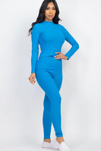 Load image into Gallery viewer, Ribbed Mock Neck Long Sleeve Top &amp; Leggings Set (capella)