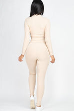 Load image into Gallery viewer, Ribbed Mock Neck Long Sleeve Top &amp; Leggings Set (capella)