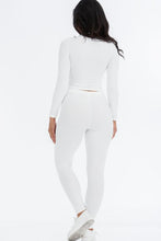 Load image into Gallery viewer, Ribbed Mock Neck Long Sleeve Top &amp; Leggings Set (capella)