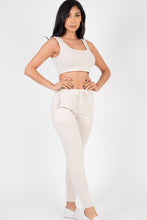 Load image into Gallery viewer, French Terry Cropped Tank Top &amp; Joggers Set (CAPELLA)