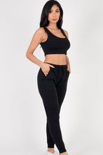 Load image into Gallery viewer, French Terry Cropped Tank Top &amp; Joggers Set (CAPELLA)
