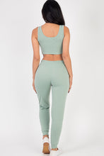 Load image into Gallery viewer, French Terry Cropped Tank Top &amp; Joggers Set (CAPELLA)