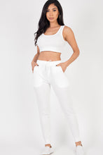 Load image into Gallery viewer, French Terry Cropped Tank Top &amp; Joggers Set (CAPELLA)