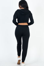Load image into Gallery viewer, French Terry Cropped Cami with Zip-up Jacket and Joggers Set (CAPELLA)
