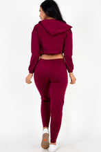 Load image into Gallery viewer, French Terry Cropped Cami with Zip-up Jacket and Joggers Set (CAPELLA)