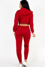 Load image into Gallery viewer, French Terry Cropped Cami with Zip-up Jacket and Joggers Set (CAPELLA)