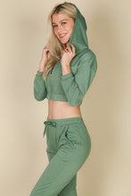 Load image into Gallery viewer, French Terry Cropped Cami with Zip-up Jacket and Joggers Set (CAPELLA)