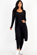 Load image into Gallery viewer, Ribbed Cardigan &amp; Jumpsuit Set (CAPELLA)