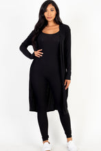 Load image into Gallery viewer, Ribbed Cardigan &amp; Jumpsuit Set (CAPELLA)