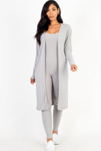 Load image into Gallery viewer, Ribbed Cardigan &amp; Jumpsuit Set (CAPELLA)