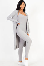 Load image into Gallery viewer, Ribbed Cardigan &amp; Jumpsuit Set (CAPELLA)