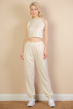 Load image into Gallery viewer, French Terry Elastic Waist Tank Top &amp; Joggers Set (CAPELLA)
