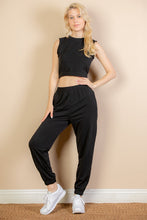 Load image into Gallery viewer, French Terry Elastic Waist Tank Top &amp; Joggers Set (CAPELLA)