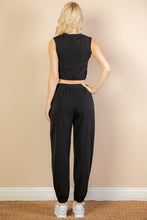 Load image into Gallery viewer, French Terry Elastic Waist Tank Top &amp; Joggers Set (CAPELLA)