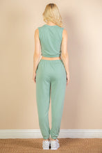 Load image into Gallery viewer, French Terry Elastic Waist Tank Top &amp; Joggers Set (CAPELLA)