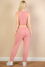 Load image into Gallery viewer, French Terry Elastic Waist Tank Top &amp; Joggers Set (CAPELLA)